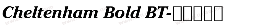 Cheltenham Bold BT字体转换